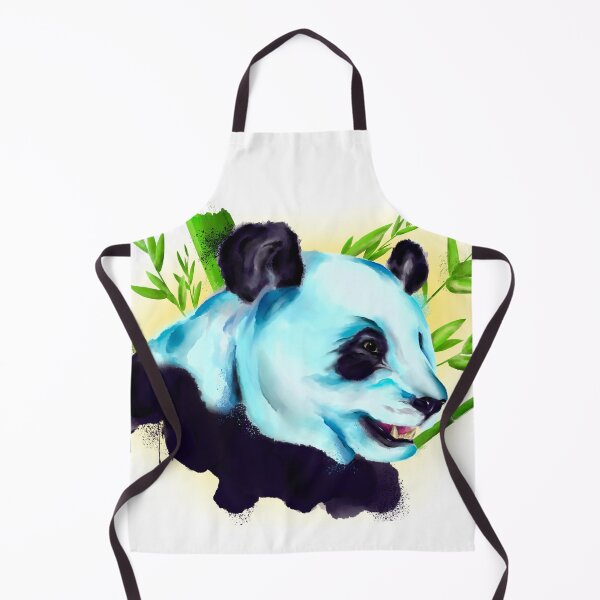 Artikelvorschau, Der blaue Panda entworfen und verkauft von Gill Scheffen.