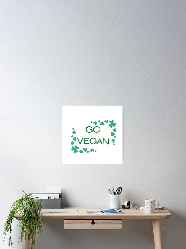 Thumbnail 2 of 3, Poster, Go Vegan designed and sold by KengurAna.