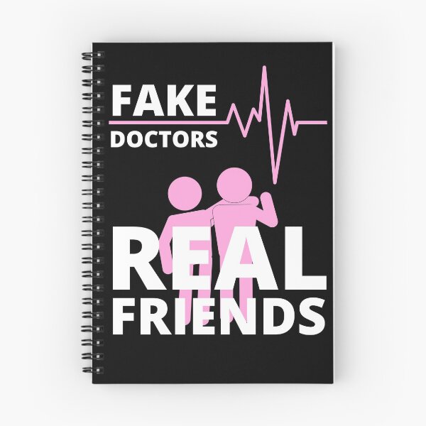 Item preview, Fake Doctors Real Friends, Pink designed and sold by NiceSign.