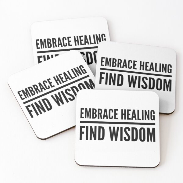 Item preview, Embrace Healing, Find Wisdom - Positive Thinking Quotes designed and sold by Solkri Design.