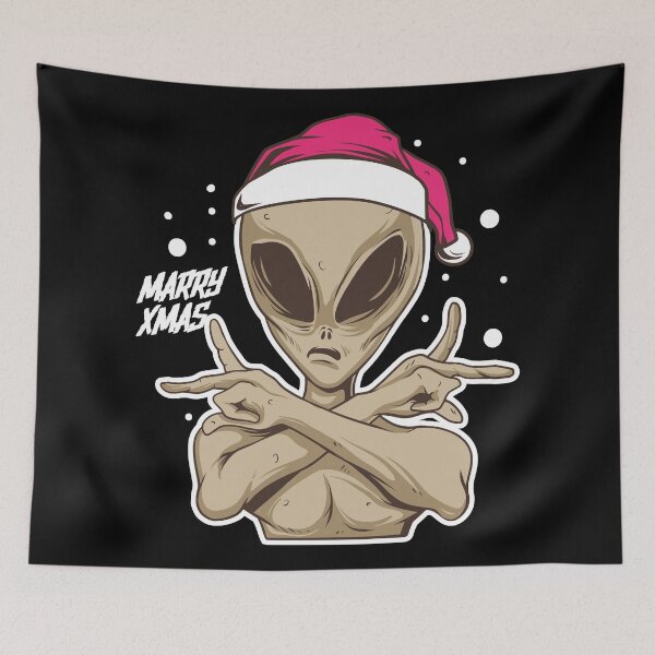 Item preview, Alien Santa   (version 2) designed and sold by kalud-zoldyck.