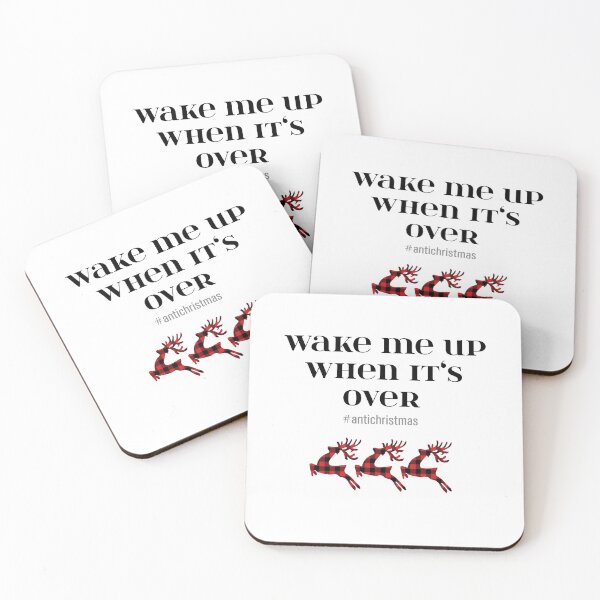 Item preview, Anti Christmas Haters Funny Sayings Wake Me Up designed and sold by teeseeds.