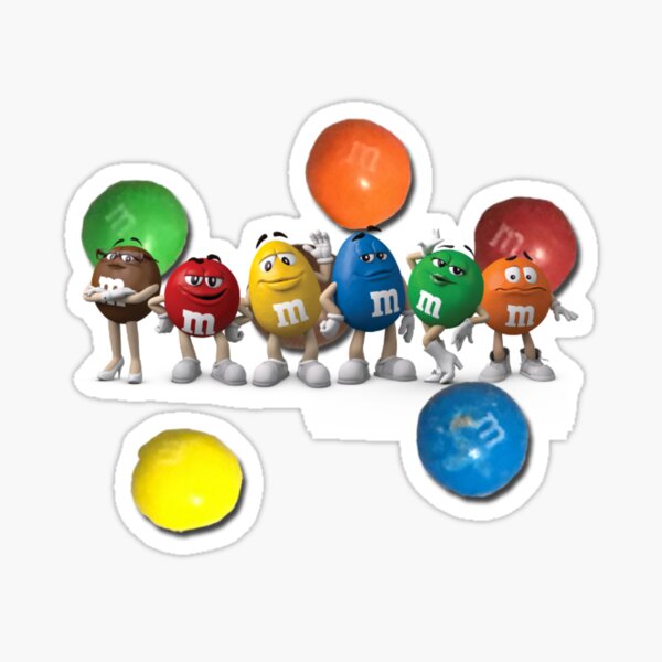 Chocolate Colour Character Sticker