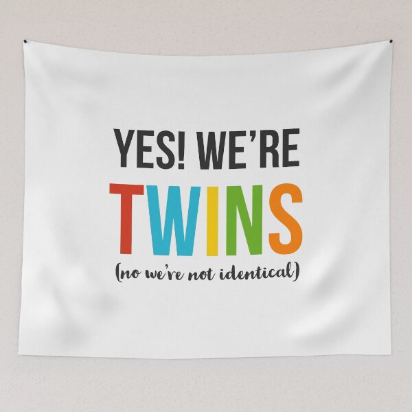 Item preview, Yes we're twins, no we're not identical designed and sold by Dailyartsie.