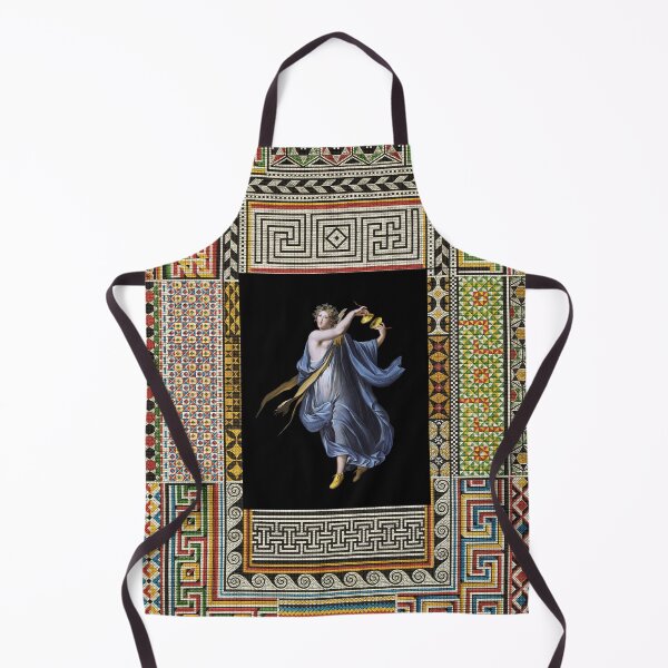 Item preview, DANCING MAENAD WITH CYMBALS ,ANTIQUE ROMAN PAINTING WITH POMPEII MOSAICS PATCHWORK designed and sold by BulganLumini.