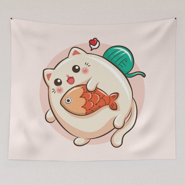 Item preview, Cute Fat Kitten  (version 2) designed and sold by kalud-zoldyck.