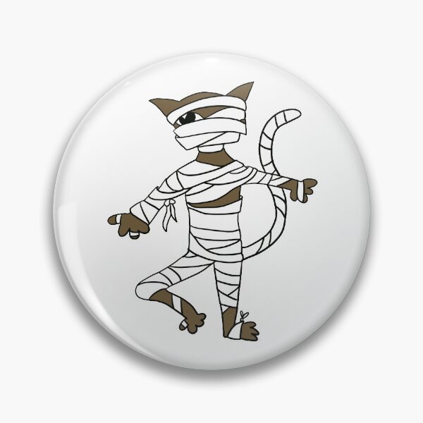 Artikelvorschau, Halloween Mummy Cat entworfen und verkauft von KitCatCards.