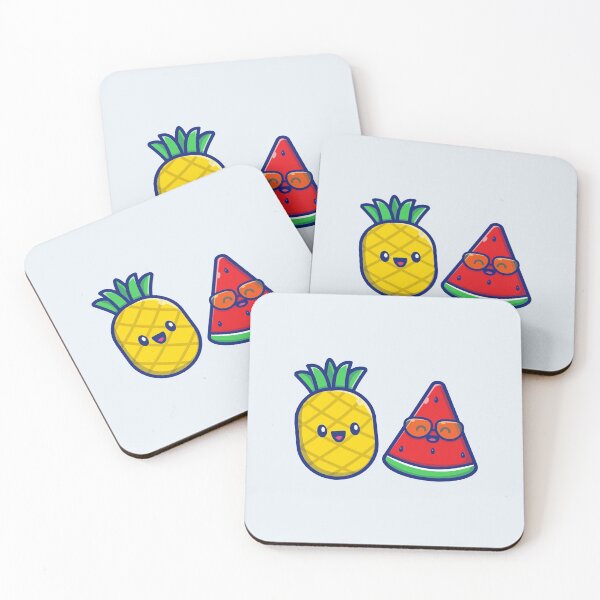 Item preview, Pineapple and Watermelon hanging out designed and sold by kalud-zoldyck.