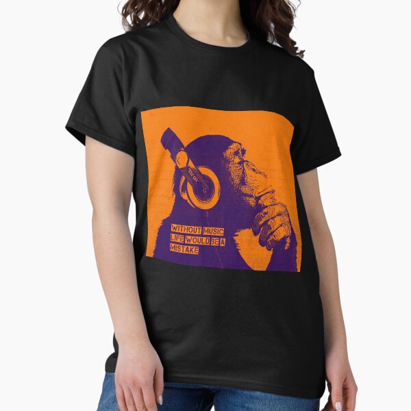 Item preview, Without Music Life Would Be A Mistake - Banksy Art and Music Quote designed and sold by CASSNELSON.