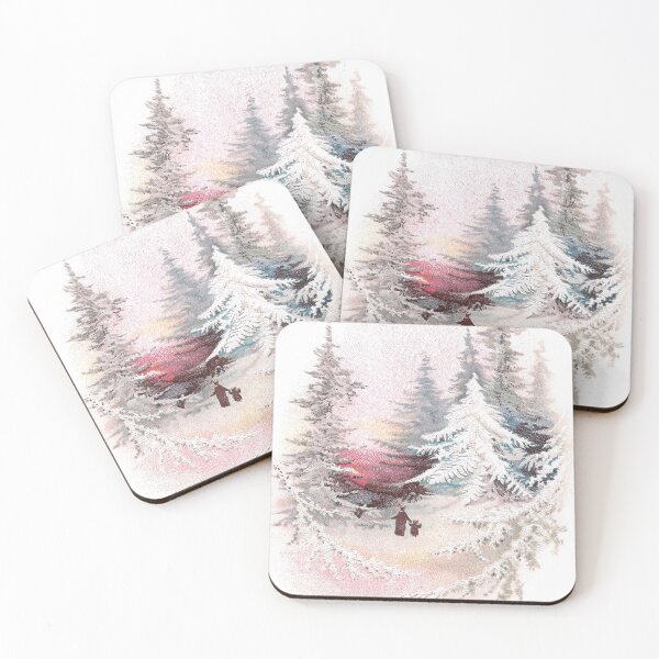 Item preview, Snow Covered Pines Vintage Christmas designed and sold by fenneltea.