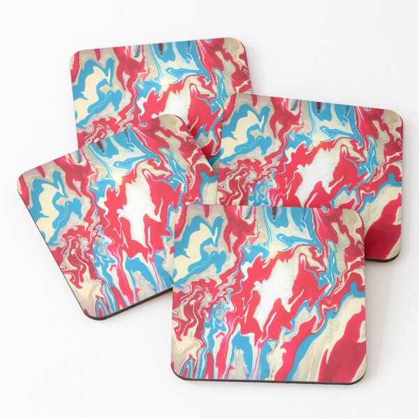 Item preview, America abstract acrylic painting designed and sold by Color Splash Gallery.