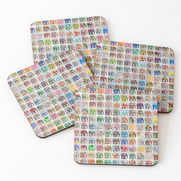 Item preview, Painted Elephants designed and sold by Montage-Madness.