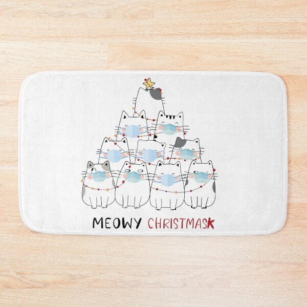 Item preview, Meowy Christmask Cute Christmas Cats designed and sold by Suhy.