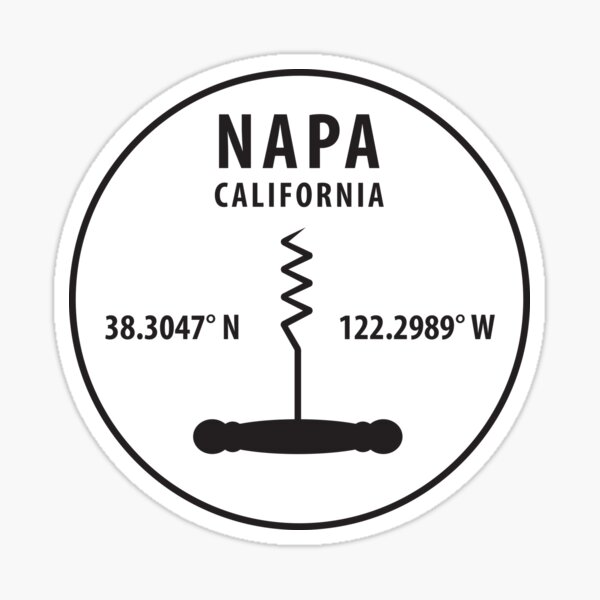 NAPA GPS wine opener  Sticker