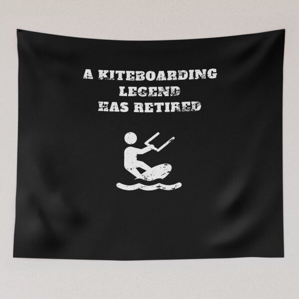 Item preview, A kiteboarding legend has retired Retro Vintage designed and sold by Jeangel97.