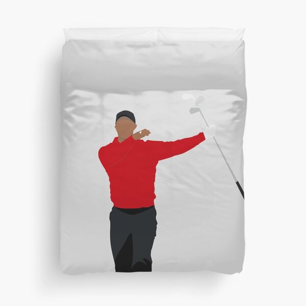 CLUB TWIRL TIGER WOODS | BEST SUNDAY RED GOLFER | GOLF GIFT Duvet Cover