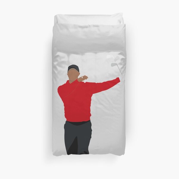 CLUB TWIRL TIGER WOODS | BEST SUNDAY RED GOLFER | GOLF GIFT Duvet Cover