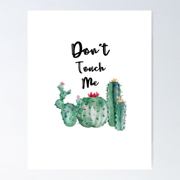 Item preview, Don't Touch Me Cactus designed and sold by HastyHouse.