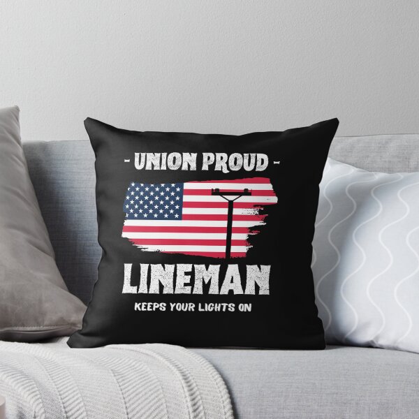 Item preview, Union Proud Lineman Keeps Your Lights On designed and sold by Teez-Me.