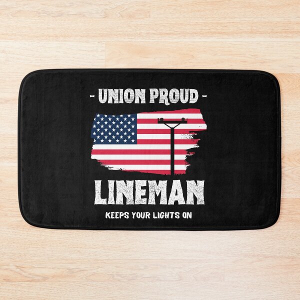 Item preview, Union Proud Lineman Keeps Your Lights On designed and sold by Teez-Me.