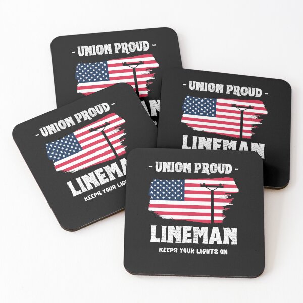 Item preview, Union Proud Lineman Keeps Your Lights On designed and sold by Teez-Me.