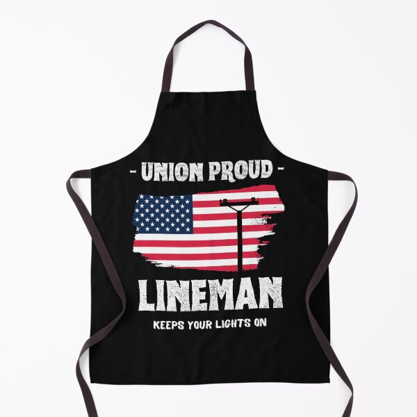 Item preview, Union Proud Lineman Keeps Your Lights On designed and sold by Teez-Me.