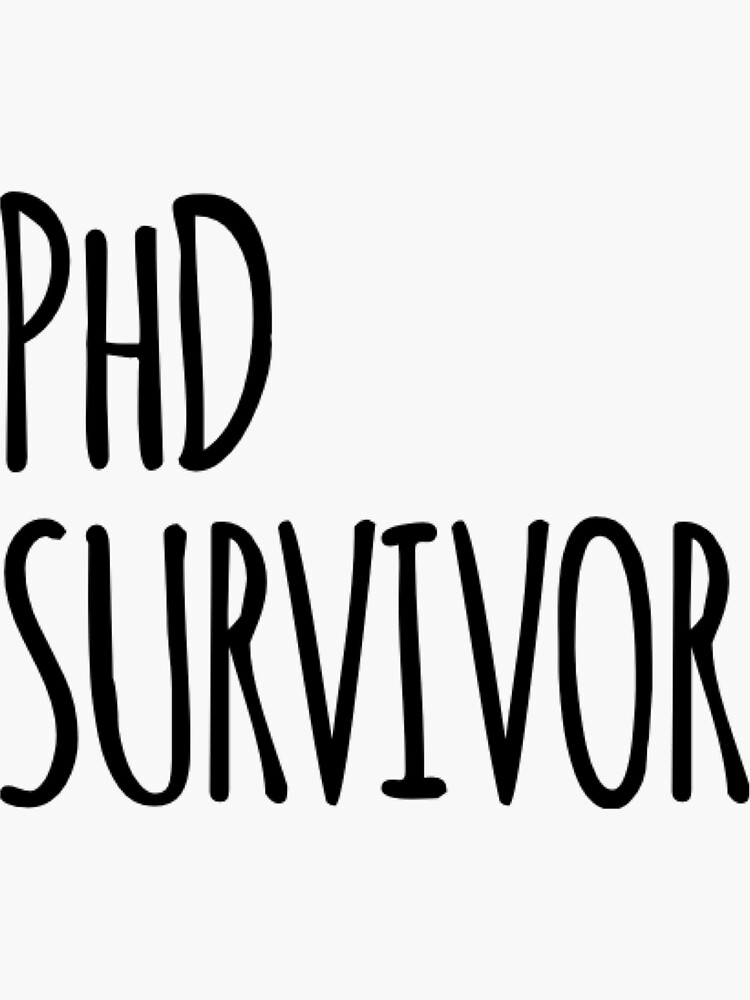 "PhD student graduate gift for science majors" Sticker by