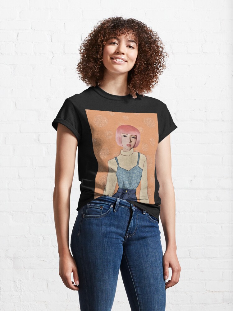 Alternate view of Pink Haired Girl Classic T-Shirt