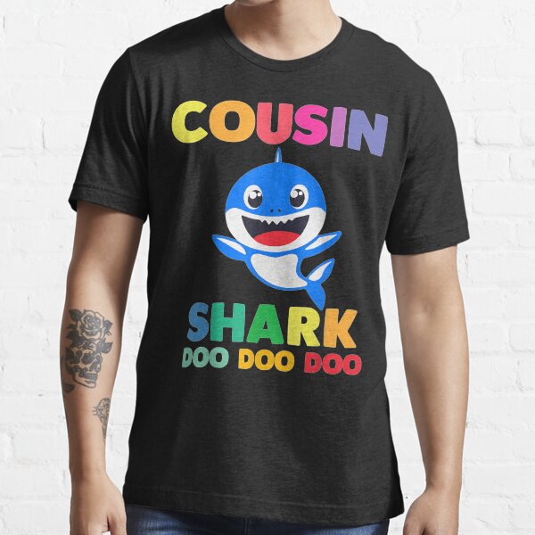 Cousin baby 2024 shark shirt