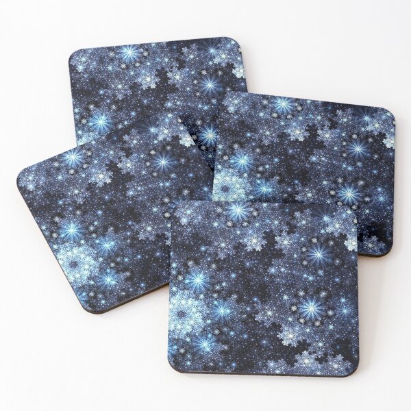 Item preview, Wintery Blue Snowflake Pattern designed and sold by HavenDesign.