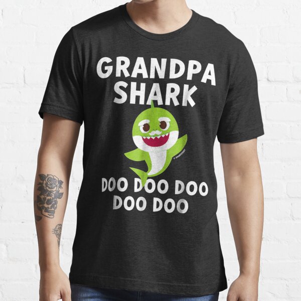 Tstars Mens Gifts for Dad Father's Day Shirts Grandpa Shark Doo Doo Doo  Baby Shark Papa Cool Best Gift for Grandpa T Shirt 