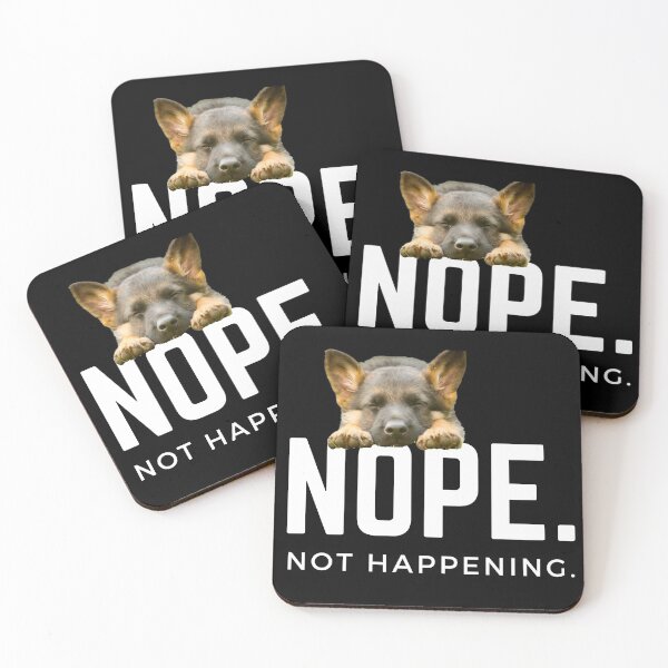 Item preview, Nope. Not happening. (Sleepy German Shepherd pup) designed and sold by JellyBeenzz.