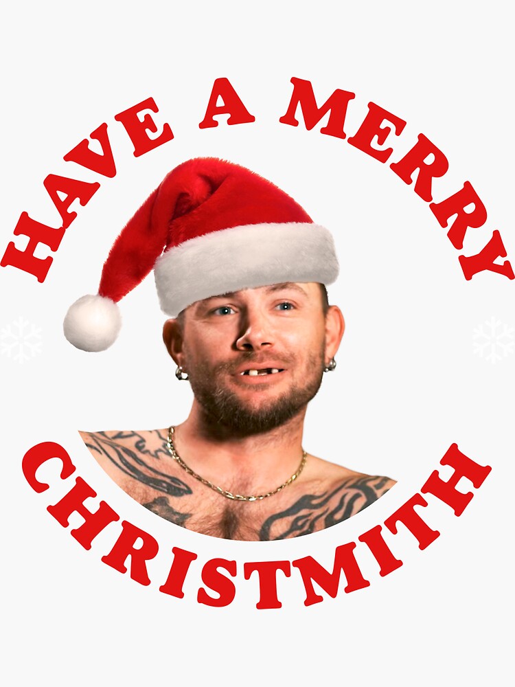 John Finlay Have A Merry Christmith Joe Exotic Tiger King Sticker