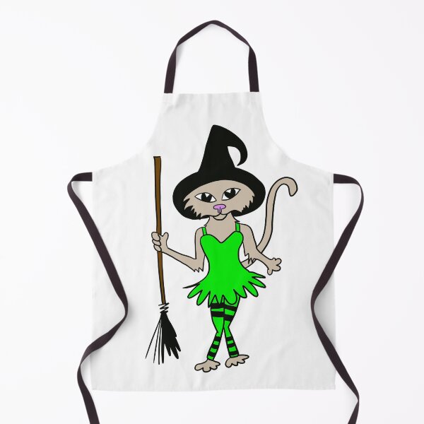Item preview, Halloween Witch Cat designed and sold by KitCatCards.