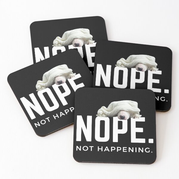 Item preview, Nope. Not happening. (Sleepy English Bulldog) designed and sold by JellyBeenzz.