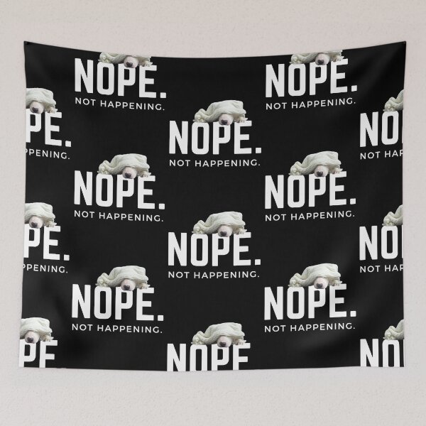 Item preview, Nope. Not happening. (Sleepy English Bulldog) designed and sold by JellyBeenzz.