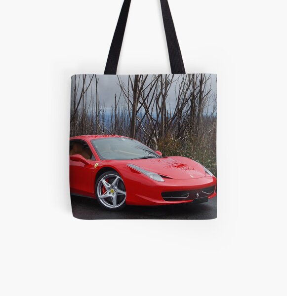 Red & Sleek All Over Print Tote Bag