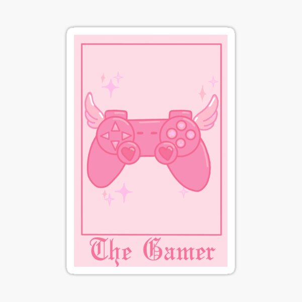 Kawaii Gamer Tarot Cards Sticker