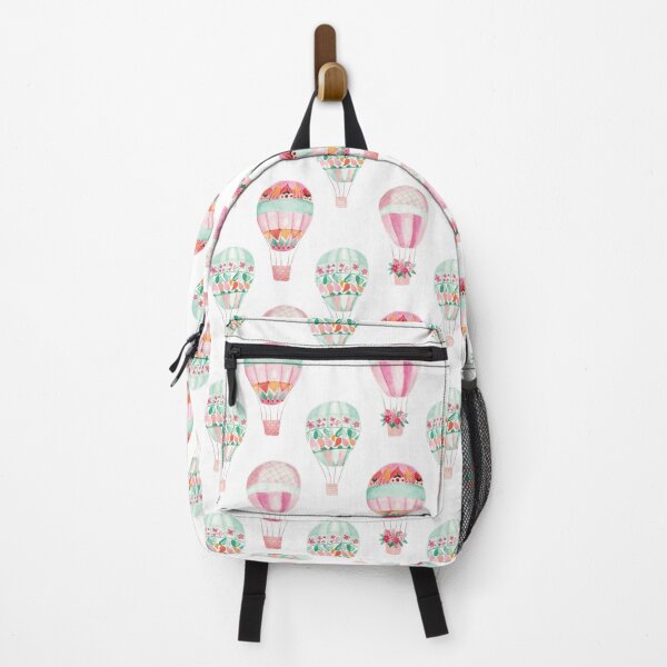 Item preview, Watercolor pink decorative floral Hot air balloon designed and sold by creatisha.