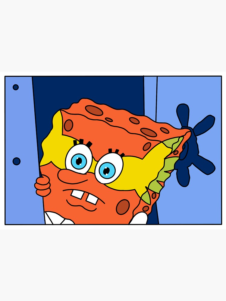 "Spongebob Spray Tan" Sticker for Sale by Maddzdesigns Redbubble