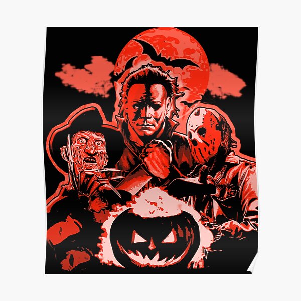 HORROR HALLOWEEN SCREAM TEAM Poster