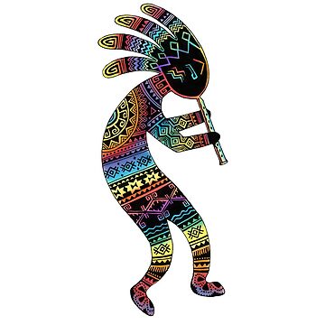 Artwork thumbnail, Rainbow Kokopelli by RuthSanderson