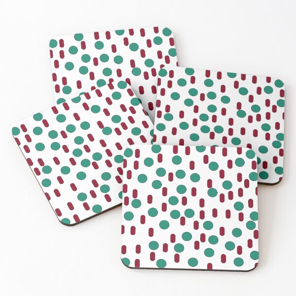 Item preview, Christmas Red and Green Circles and Ovals designed and sold by DesignsByMuriel.