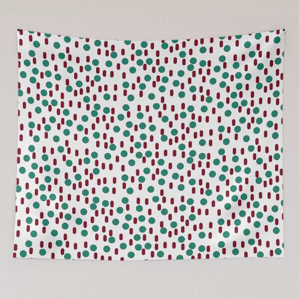 Item preview, Christmas Red and Green Circles and Ovals designed and sold by DesignsByMuriel.