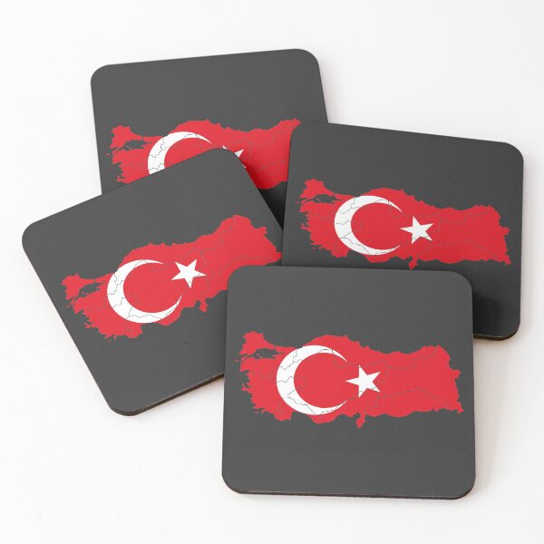 Item preview, Turkey Flag Map with regions designed and sold by Alo.