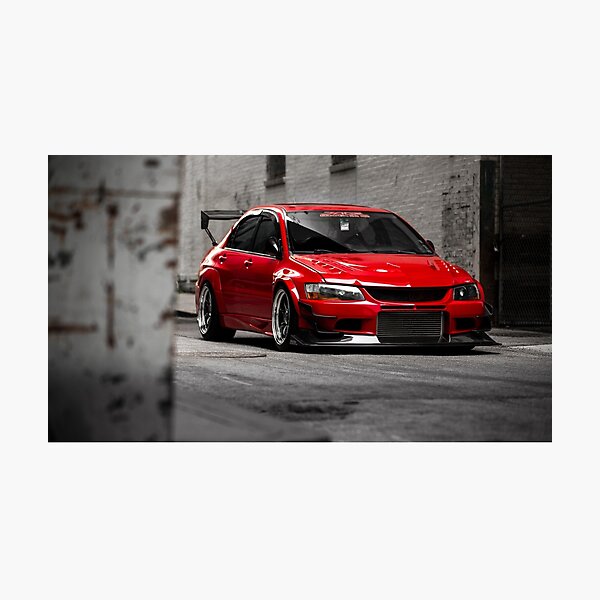 Stunning Red Evo8 Photographic Print