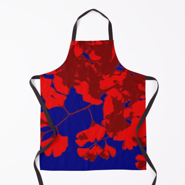 Item preview, Ginko Leaves in Reds on Dark Blue designed and sold by AlteredAtelier.