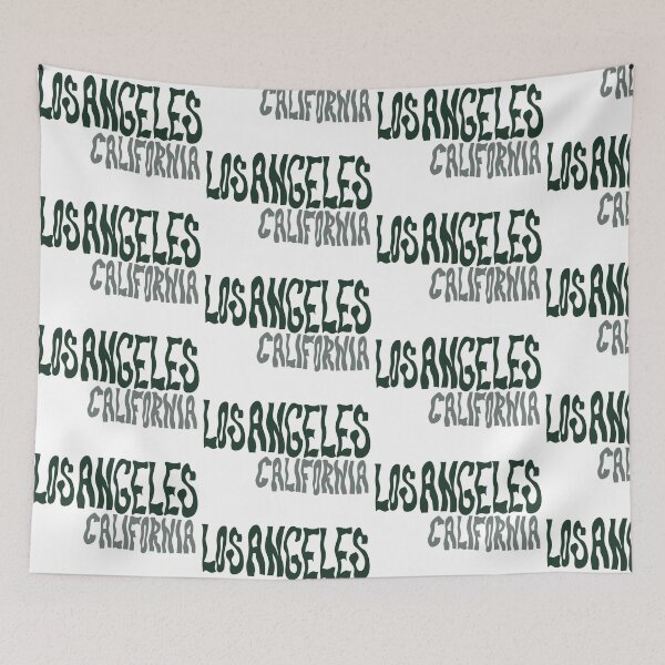 Item preview, Los Angeles California green hand lettering designed and sold by sheyenneday.