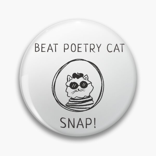 Item preview, Beat poetry cat snap! designed and sold by Lisa Lucero.