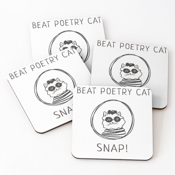 Item preview, Beat poetry cat snap! designed and sold by Lisa Lucero.